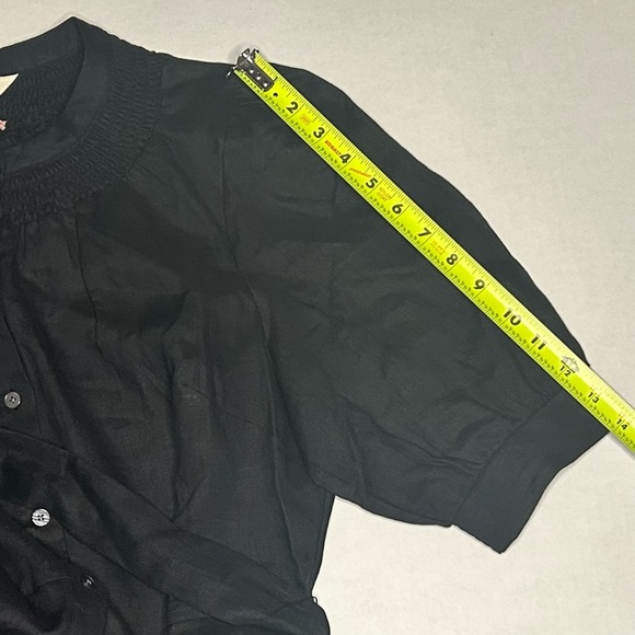 Boden US Size 12R Black Linen Midi Dress - Picture 14 of 16